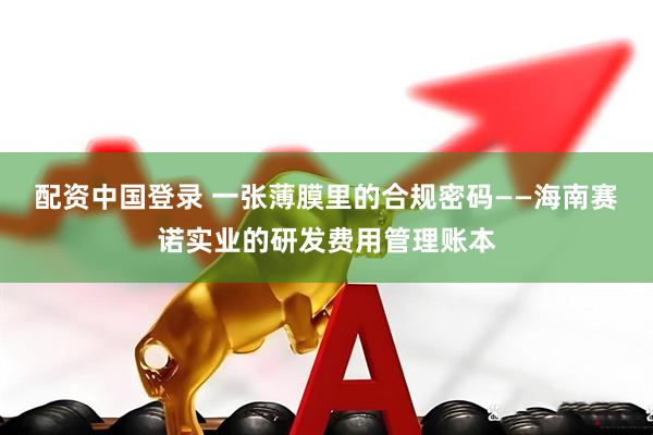 配资中国登录 一张薄膜里的合规密码——海南赛诺实业的研发费用管理账本